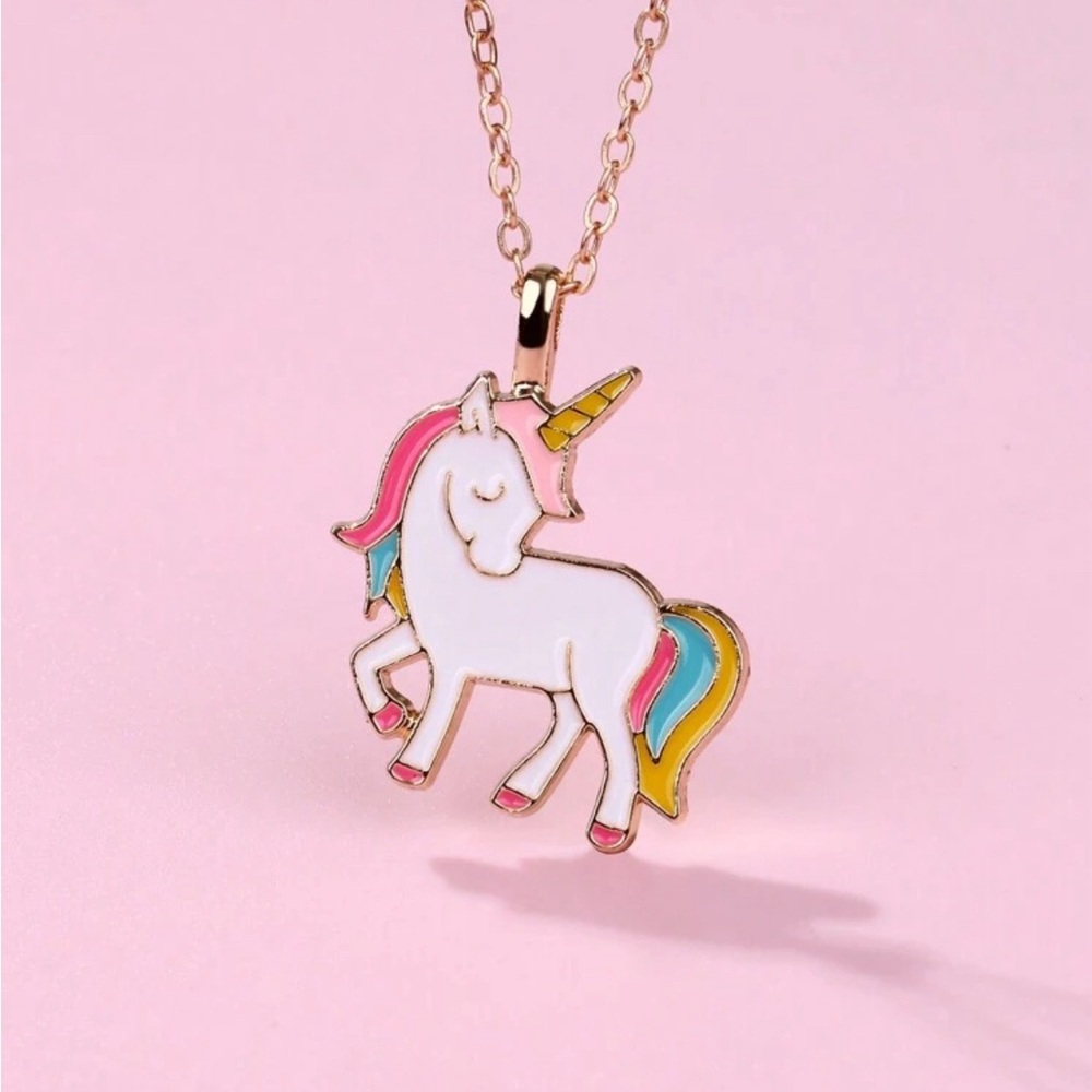 New with cute card. Girls unicorn 🦄 pendant necklace